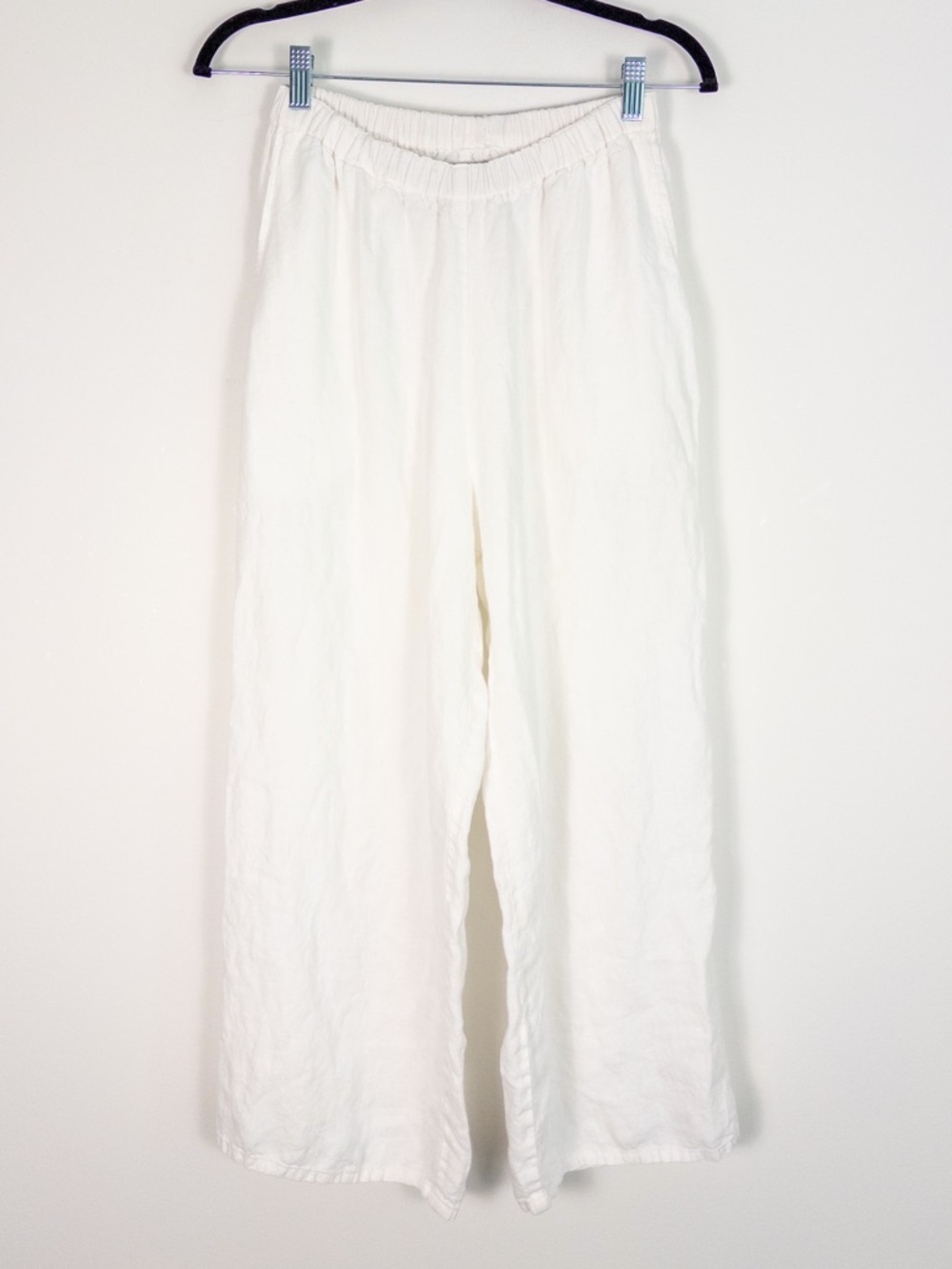 FLAX White Linen Pants